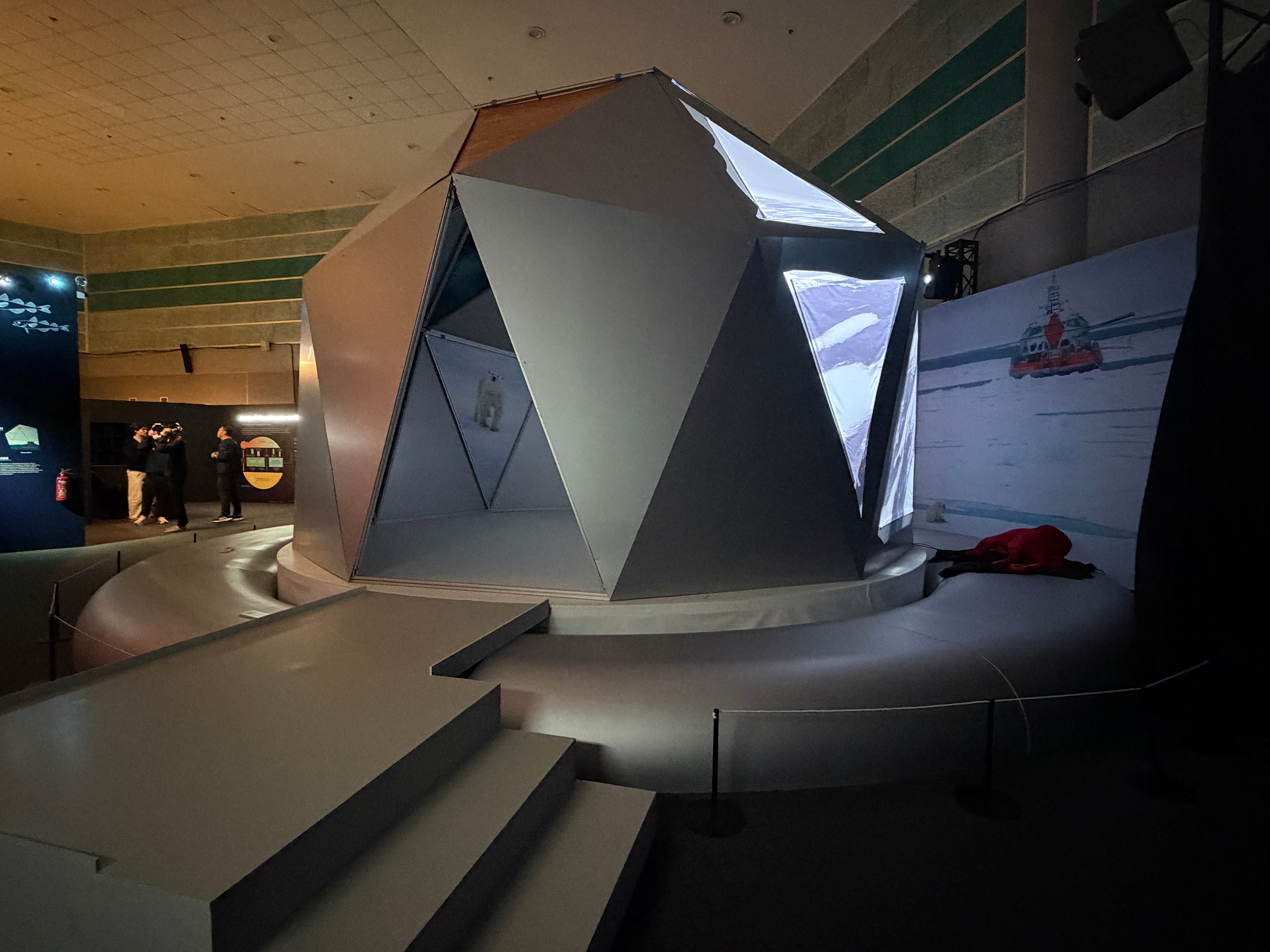 Photo of the Tara Polar Station display dome